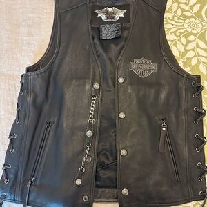 Harley-Davidson Black Leather Vest